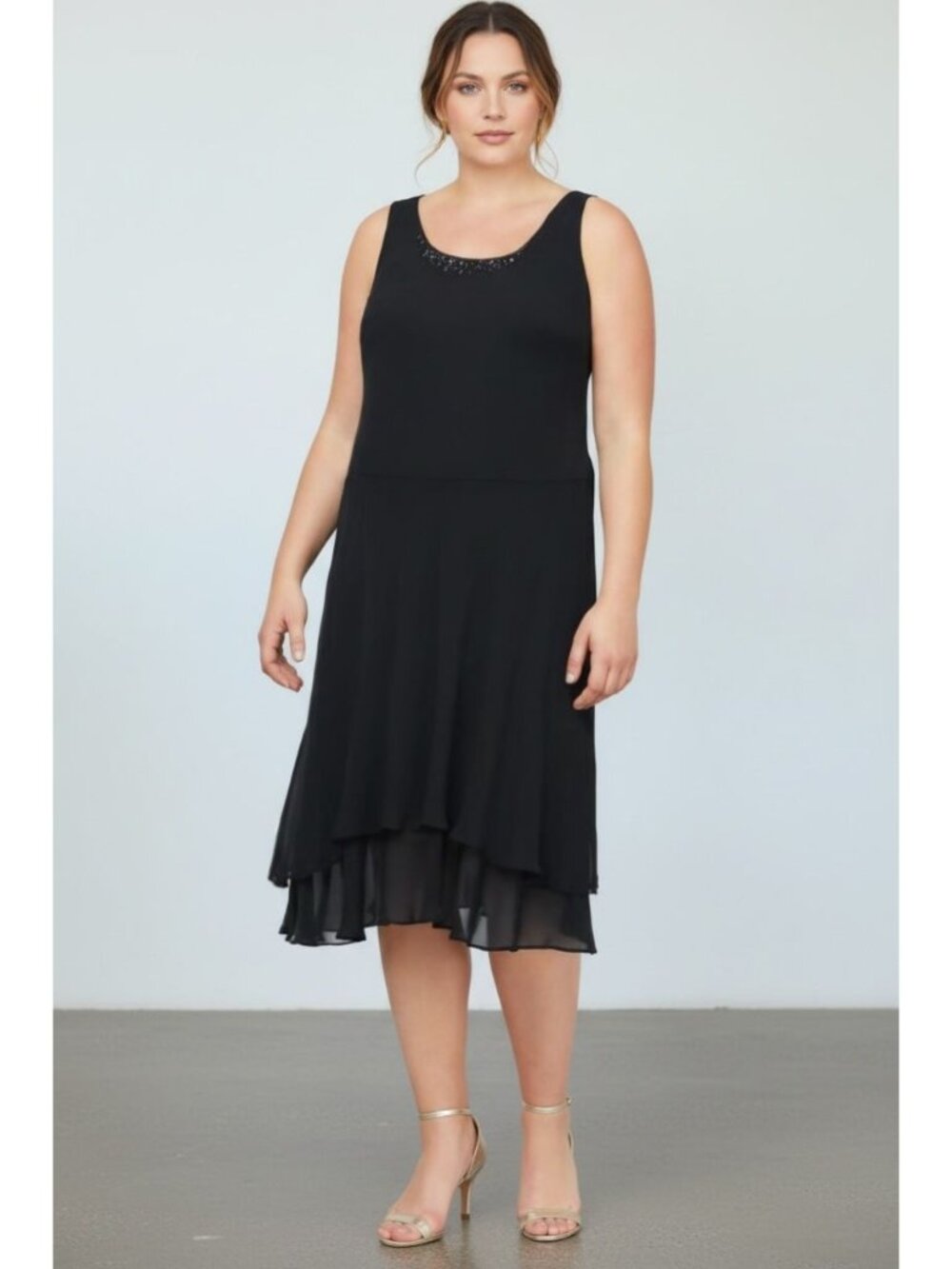 SLNY Women's Black Dress 22W